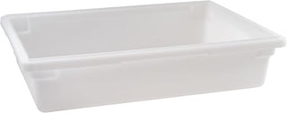 Winco 18" x 26" White Plastic Food Storage Box/Tote for Restaurant
