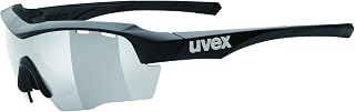 Uvex Sportstyle 104 Sunglasses Mat Black/Lt Mir Silver - Clear - Lt Mir Orange