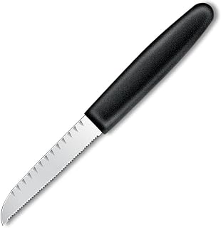 Victorinox 4-Inch Multiple Edge Decorating Knife, Black Polypropylene Handle