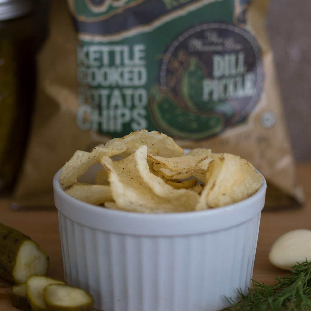 Chips | Kettle Cooked Potato Chips | Kosher - Gluten Free Chips Fit For Healthy School Snacks | With Irresistible Crunch and Bold Flavor - Cream Cheese & Chives (Case of 20 x 2