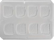 Meatloaf Mold, Plastic, Rectangular, White, 8 Servings