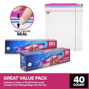 Stock Your Home 2 Gallon / Clear / 2.0 gallons Food Storage Bags
