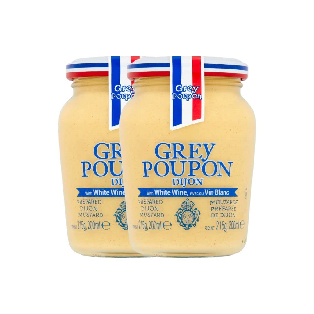 Dijon Mustard (215g) - Pack of by Grey Poupon – 8 OZ, Pack of 2, Model Marca: XUEONIKLiHD