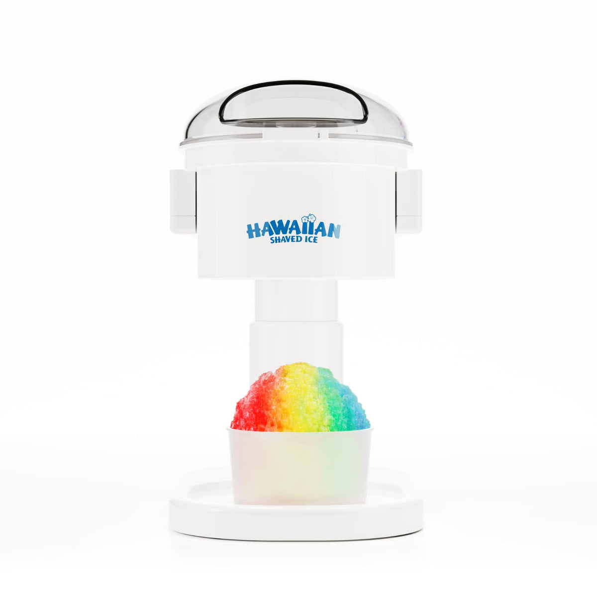 Kid-Friendly Electric Snow Cone Machine by Hawaiian Shaved Ice – 120V, Plastic, White, Model S700