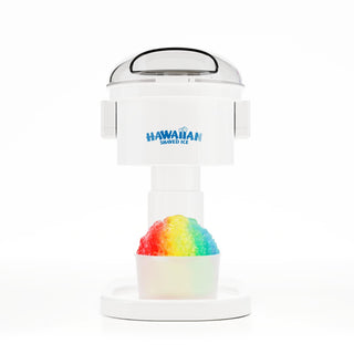 Kid-Friendly Electric Snow Cone Machine by Hawaiian Shaved Ice – 120V, Plastic, White, Model S700