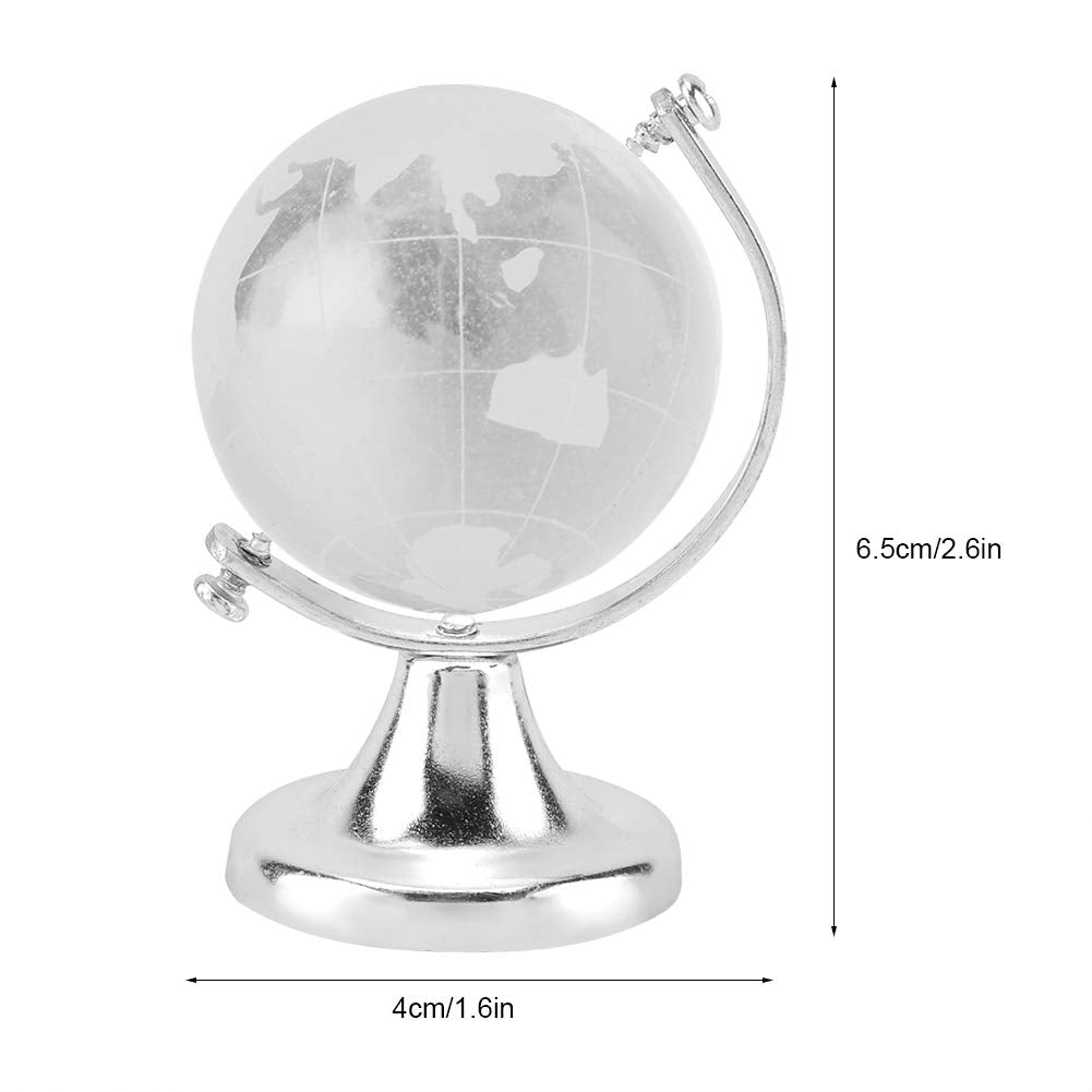 Mini Crystal Sphere Globe by Generic – Crystal, Silver, Model Genericqn56dz8m30-02