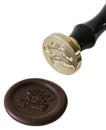 Chocolate Stamp by Martellato – 30mm, Wood and metal, Happy Birthday, Model 20FH30S