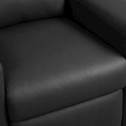 Kids Recliners Black PVC Fabric Perline 23W by Furnifact – PVC Fabric, Wood, Foam, Black