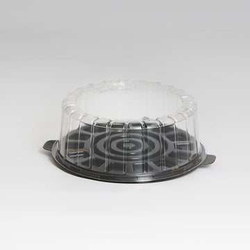 EZ Open Single Layer Cake Container with Dome Lid Clear by Inline Plastics – 100.0 liters, Plastic, Clear, Model 1007SBK