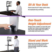 Victor Single Monitor / Black W/Aluminum / Modern Monitor Stands