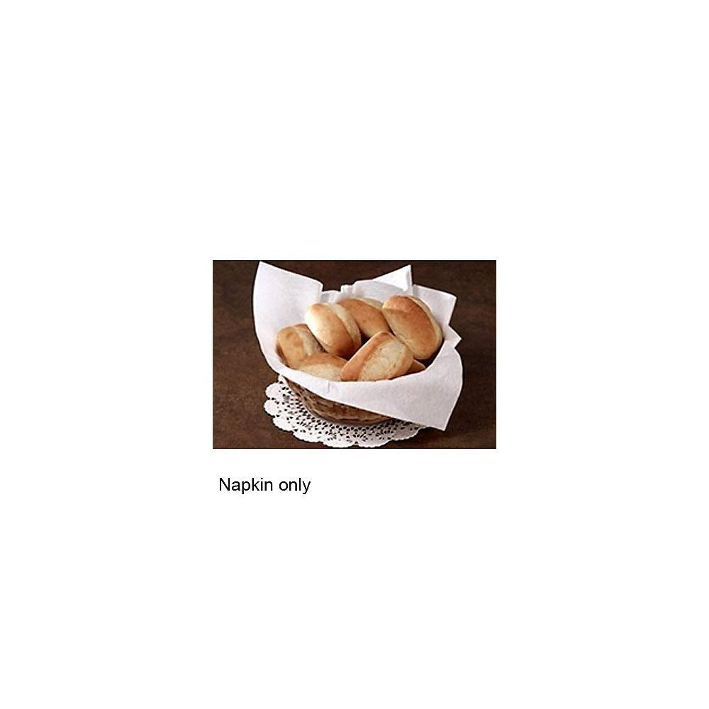 Linen-Like 16" White Bulk Napkin - 1000 / CS by Hoffmaster – 16 inches x 16 inches, Paper, White, Pack of 1000, Model 125023