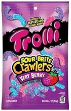 Trolli Sour Brite Crawlers Very Berry Gummi Candy, 7.2 Ounce -- 8 per case.