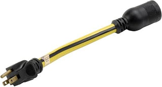 Twist-to-Lock Converter Adapter, 12" Yellow, Cold Weather, 600V