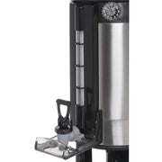 Tea & Coffee Dispenser 1.5 gal Thermal Gravity by HUBERT – 1.5 gallons, Stainless Steel, Black and Stainless Steel, Model STN15
