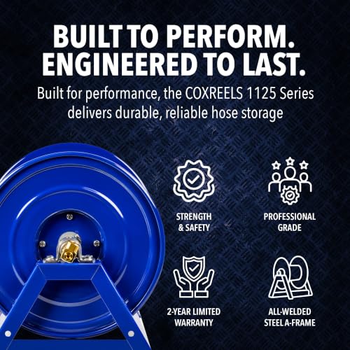 COXREELS 1 / 1/2" x 100' / Blue Hose Reels