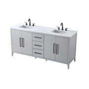 Millie Bathroom Vanity Grey by Lighting Design – Wood, Grey, Model VF29372DGR