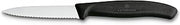 Victorinox 3.25 Inch Swiss Classic Paring Knife with Serrated Edge,Black | knife with wavy edge and spear point, dishwasher safe