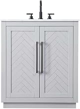 Elegant Kitchen and Bath 30" Single Bathroom Vanity in Grey