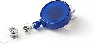 KEY-BAK Retract-A-Badge Retractable I.D. Badge Holder with a 36" Retractable Cord and Swivel Bulldog Clip Attachment (5 Pack)