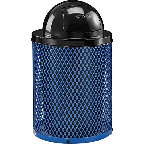 Global Industrial Blue / 23.5 inches (Diameter) x 40 inches (Height) / Industrial Trash, Recycling & Compost