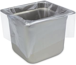PanSaver Hotel Pan Clear Liners for Easy Clean Up - Disposable Buffet Pan Liners, Ovenable up to 400F (1/6 Pan X-Deep | 13 x 18 IN)