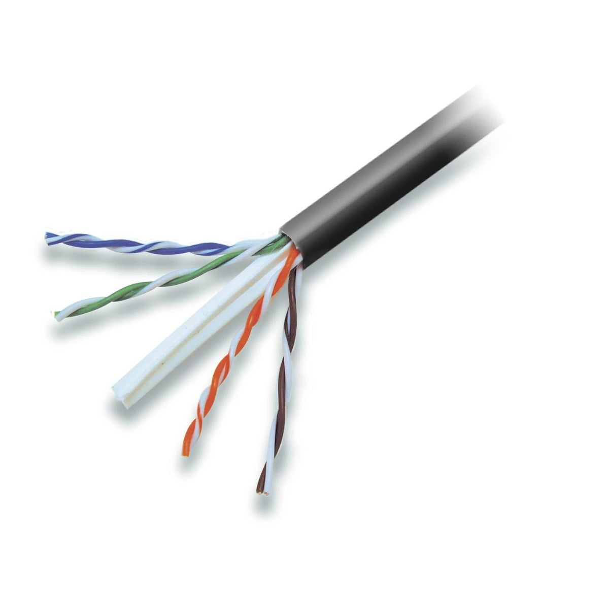 CAT6 Solid Bulk Cable by Belkin – 1000 feet, Copper, black, Model A7L704-1000BK-P