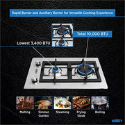 Summit Appliance Stainless Steel / 12 inches / Natural Gas Cooktops