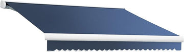 Awntech Retractable Awning Right Motor 18'W x 10'D x 10" H Dusty Blue