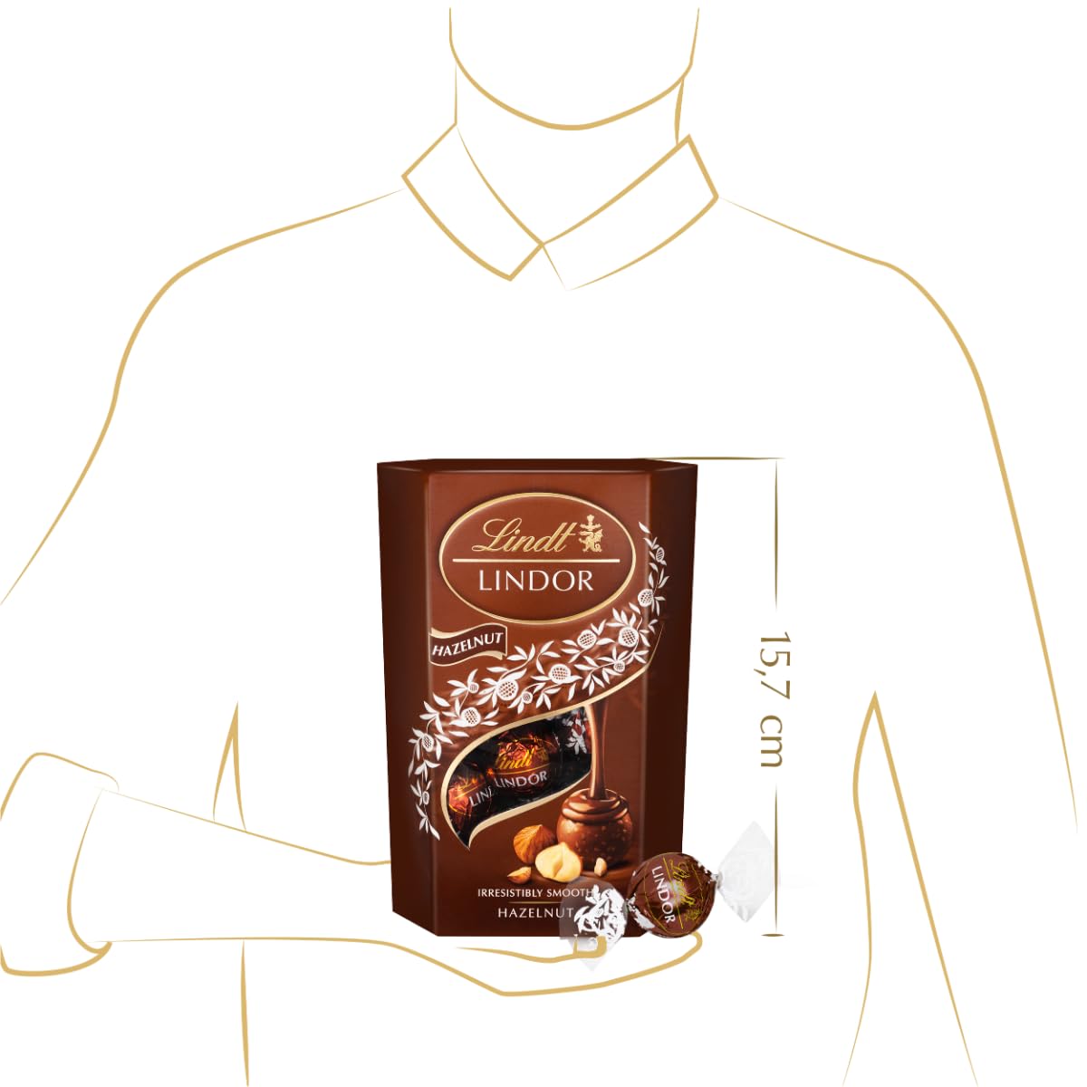 Lindor Hazelnut 200g by Lindt – 7.05 Ounce (Pack of 1), Model 108309261