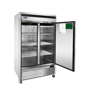 USA Refrigerator by Atosa – 54.4-Inch, 46.77 cubic_feet, Stainless Steel, Silver, Model MBF8507GR