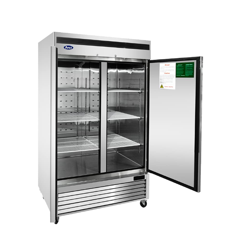 USA Refrigerator by Atosa – 54.4-Inch, 46.77 cubic_feet, Stainless Steel, Silver, Model MBF8507GR