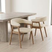Solid Rubberwood Dining Chairs Set of by Starlight Canyon Home – Rubberwood, Brown, Pack of 2