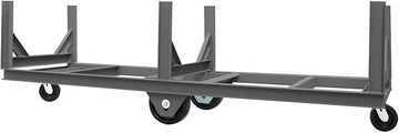Durham BCT-2860-10K-95 Bar Cradle Truck, 3 Cradles, Gray
