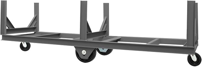 Durham BCT-2860-10K-95 Bar Cradle Truck, 3 Cradles, Gray