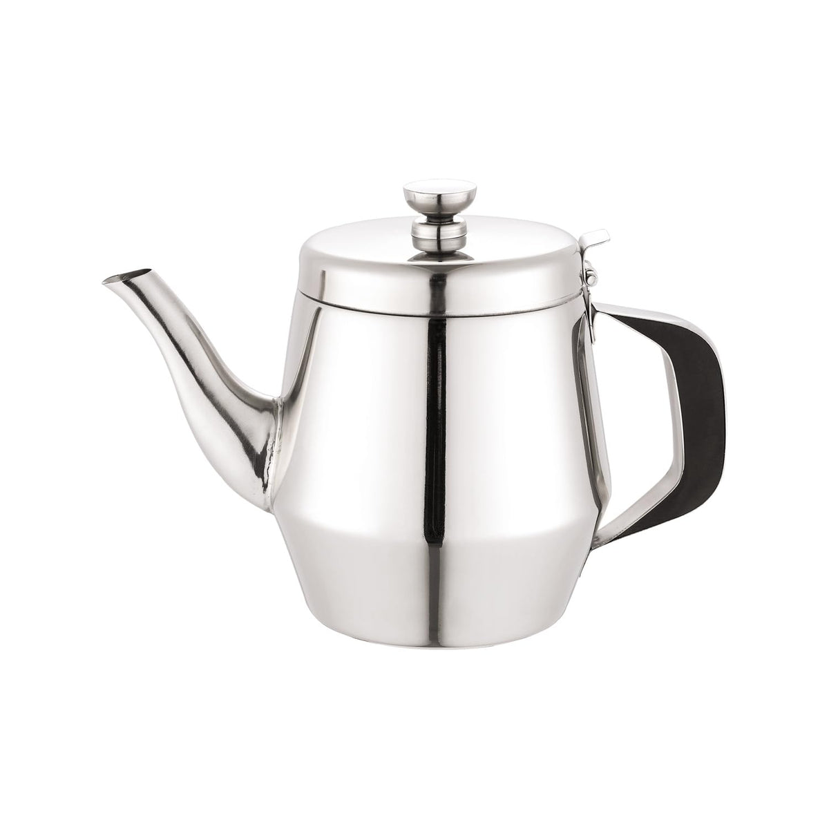 CAC Stainless Teapot Stainless Steel Gooseneck 20oz by CAC China – Regular, 20 ounces, Stainless Steel, Silver, Model BVTP-20