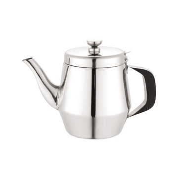 CAC Stainless Teapot Stainless Steel Gooseneck 20oz by CAC China – Regular, 20 ounces, Stainless Steel, Silver, Model BVTP-20