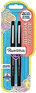 Paper Mate Flair Ballpoint Pen Medium Point Black Ink Pack of 2