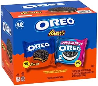 REESE'S Peanut Buttery Creme & OREO Double Stuf Cookies Variety Pack, 1.02 oz., 40 pk.