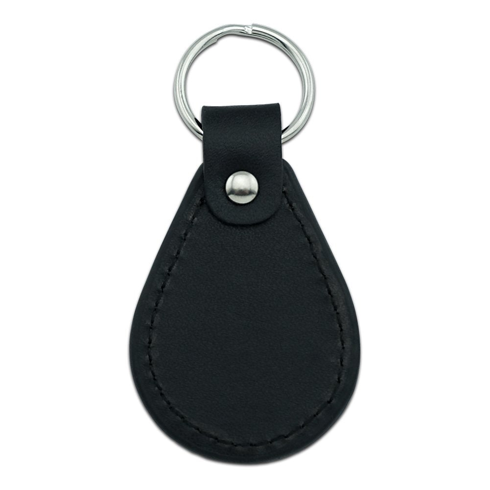 Graphics and More Emu Funny Black Leather Keychain by GRAPHICS & MORE – One Size, Leather, Black, Model K.LTHR.BLACK.21639
