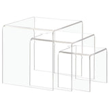 Retail Resource Clear Acrylic Display Stands by HUBERT – Acrylic, Transparent, Model 16215