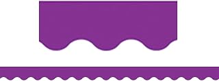 Teacher Created Resources Purple Scalloped Border Trim