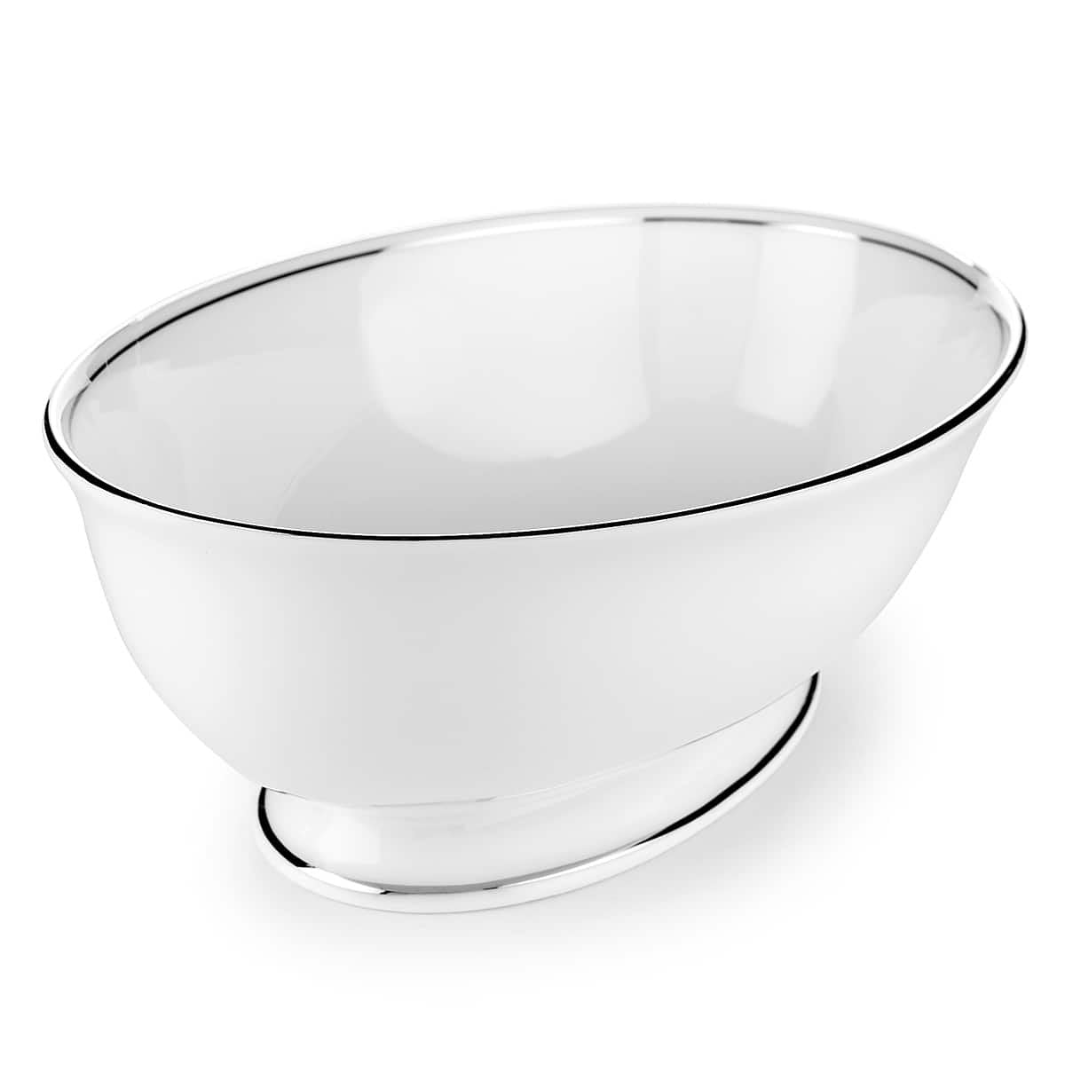 Federal Platinum Open Vegetable Bowl by Lenox – Open Vegetable Bowl, 40 ounces, White Bone China, White, Model 100210512