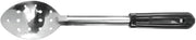 HUBERT Perforated Serving Spoon Stainless Steel with Black Comfort Grip Handle - 13"L