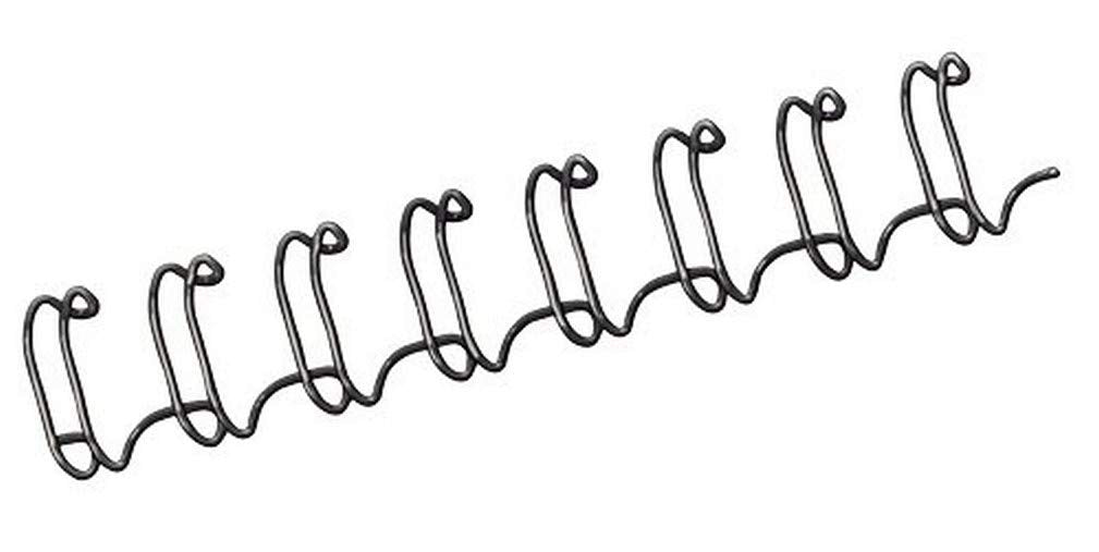 10mm Wire Binding Combs by Fellowes – std, Metal, Black, Pack of 100, Model 53265