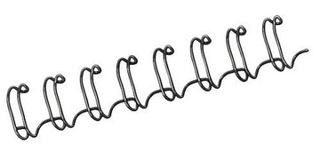 10mm Wire Binding Combs by Fellowes – std, Metal, Black, Pack of 100, Model 53265