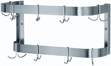 Advance Tabco SW-48-EC Wall Mounted Pot Rack, Double Bar, 48" W