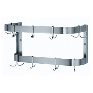 Wall Mounted Pot Rack by Advance Tabco – Stainless Steel, Stainless,Stainless Steel, Model SW-48-EC