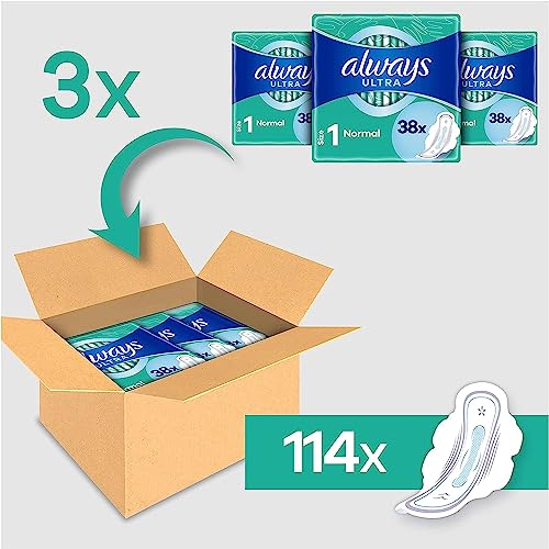 Always 114 Count (Pack of 1) / With Wings / Asp4640207 Sanitary Napkins