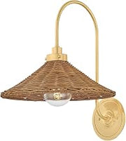 Hudson Valley Lighting MDS2100-AGB Kensington - 1 Light Wall Sconce - 15.75 Inches Tall and 12 Inches Wide - Aged Brass