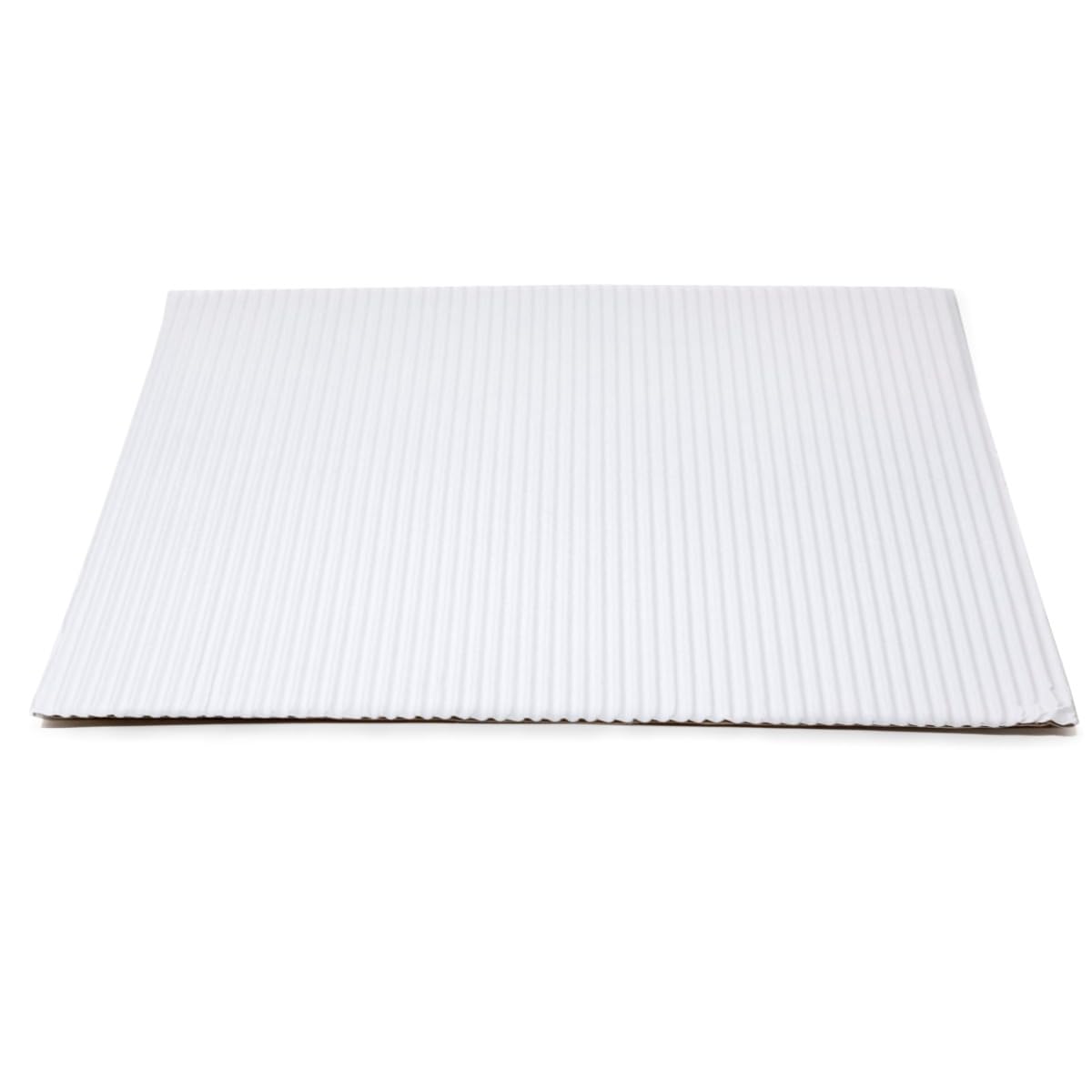 Single Face Corrugated Cardboard Pizza Pad White by Paper Supply – 14", Corrugated Cardboard, White, Model 14X14 PIZZA PAD
